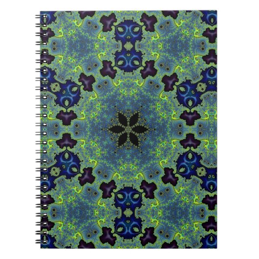 Radiant Fractal Symphony Notitieboek (Voorkant)