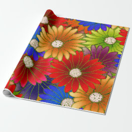 Radiant Garden Burst Wrapping Paper Cadeaupapier