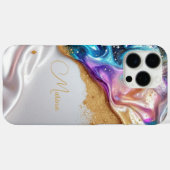 Radiant Gold Parties scintillant iPhone / coque ip (Verso (horizontal))