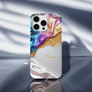 Radiant Gold Parties scintillant iPhone / coque ip