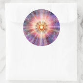 Radiant Heart Ronde Sticker (Tas)