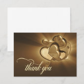 Radiant Hearts Thank You Card (versie 5) Bedankkaart (Voorkant / Achterkant)
