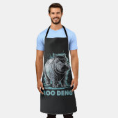 Radiant Hippo Moo Deng Schort (Gedragen)