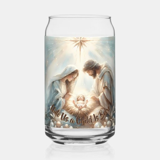 Radiant Holy Family Nativity Scene (Verso)