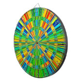 Radiant kleurig patroon dartbord (Voorkant Rechts)