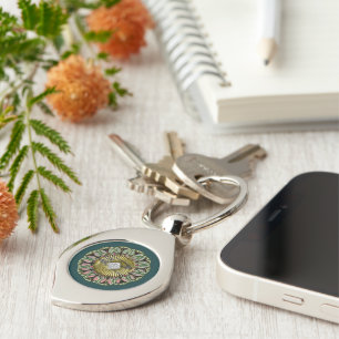 Radiant Mandala: het juweel van de elementen Sleutelhanger