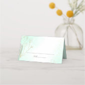 Radiant Mint Green Botanical Glitter Wedding (Voorkant)