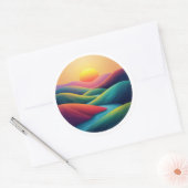 Radiant Morning Ronde Sticker (Envelop)