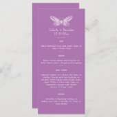Radiant Orchid Butterfly Menu (Voorkant / Achterkant)