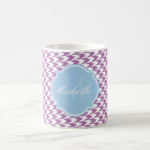 Radiant Orchid Houndstooth Monogram Mok