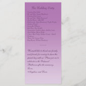 Radiant Orchid Twinkle Lights Wedding Program Programma (Achterkant)