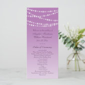Radiant Orchid Twinkle programme de mariage (Debout devant)