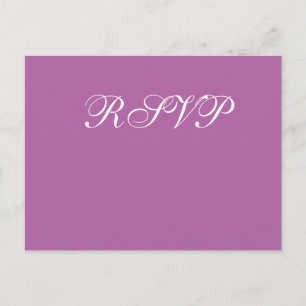 Radiant Orchid Wedding RSVP Briefkaarten