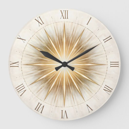Radiant Order — Sunburst Dial Art Grote Klok (Voorkant)