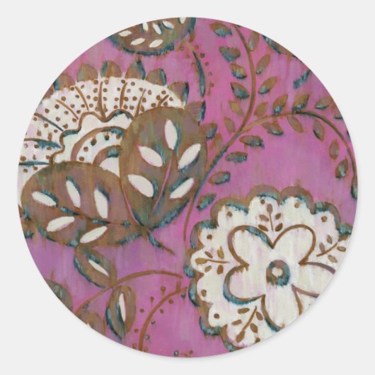 Radiant Ornament I Ronde Sticker (Voorkant)