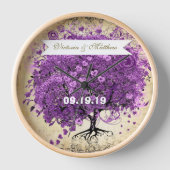 Radiant Paars Heart Leaf Tree Wedding (Voorkant)