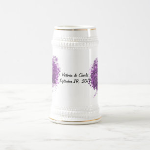 Radiant Paars Heart Leaf Tree Wedding Bierpul