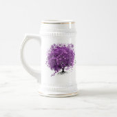 Radiant Paars Heart Leaf Tree Wedding Bierpul (Links)