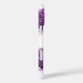 Radiant Paars Heart Leaf Tree Wedding Case-Mate iPhone Case (Achterkant / Rechts)