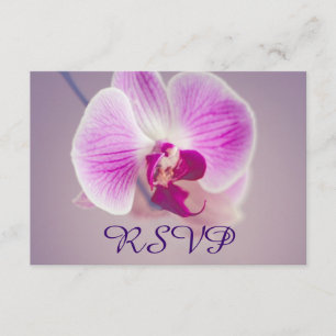Radiant Paars Orchid Wedding RSVP Kaartje