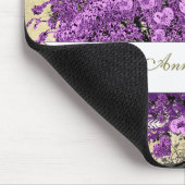 Radiant Paars-Romantic Heart Leaf Wedding Muismat (Hoek)