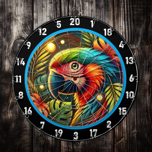 Radiant Parrot Dartboard voor alle gelegenheden Dartbord