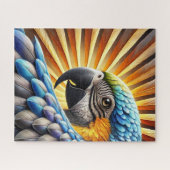 Radiant Parrot Sunburst Legpuzzel (Horizontaal)