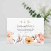 Radiant Pastel Spring Flowers Orthodox Baptism     Bedankkaart (Staand voorkant)