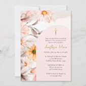 Radiant Pastel Spring Flowers Orthodox Baptism     Kaart (Voorkant)