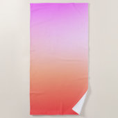 Radiant Pastel Sunset Gradient Strandlaken (Voorkant)