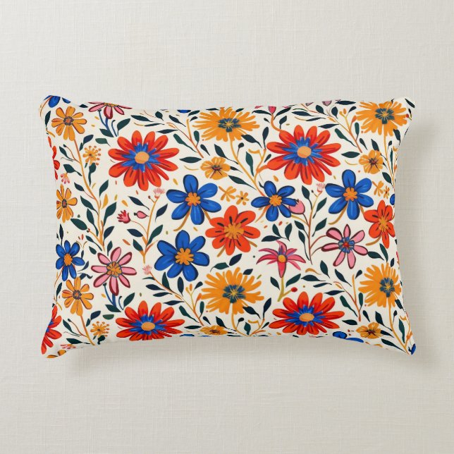 Radiant Petal Path Accent Pillow Accent Kussen (Voorkant)