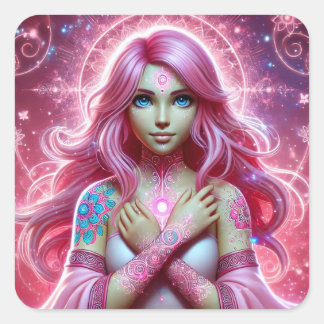Radiant Pink Dream Aura Sticker Blad
