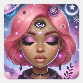 Radiant Pink Dream Aura Sticker Blad