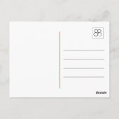 Radiant Pink Tea Roos Briefkaart (Achterkant)