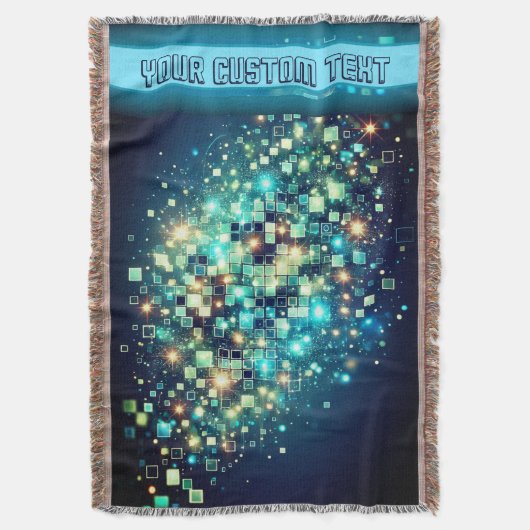 Radiant Pixel Bokeh Deken (Voorkant Verticaal)