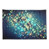 Radiant Pixel Bokeh Kussensloop (Achterkant-Rechts)