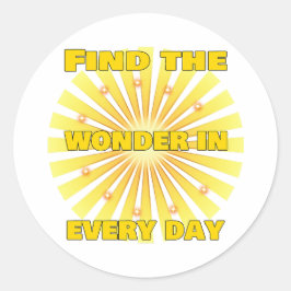 Radiant Positivity Ronde Sticker