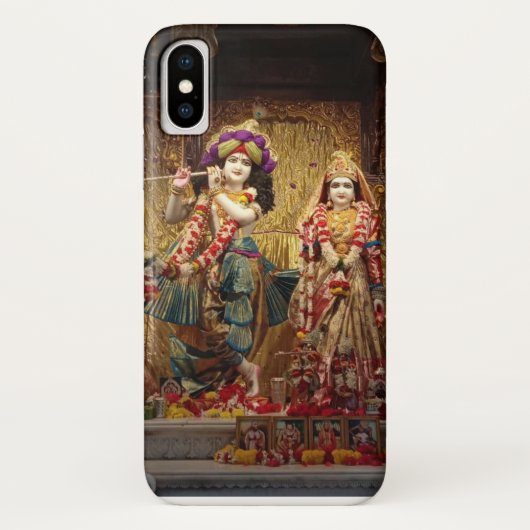 Radiant Radhe Krishna: Goddelijke Afbeeldingen van Case-Mate iPhone Case (Achterkant)