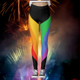 Radiant Rainbow Blackout-Leggings Leggings