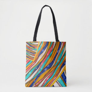Radiant Rainbow Elegance: stijlvol Tas met patrone