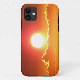 Radiant Red en Gold Hawaiian Sunset iPhone 11 Hoesje