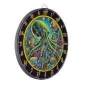 Radiant Reefs Octopus Dartboard Dartbord (Voorkant Links)