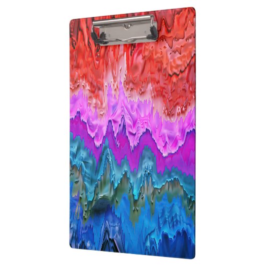 "Radiant Reflection" Kleurrijke Abstracte kunst Klembord (Links)