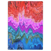 "Radiant Reflection" Kleurrijke Abstracte kunst Klembord (Achterkant)