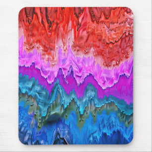 "Radiant Reflection" Kleurrijke Abstracte kunst Muismat
