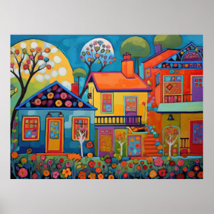 Radiant Residence - Een symfonie van gloeiende flo Poster