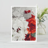 Radiant Rose Wedding Invitation (Debout devant)