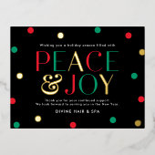 Radiant Seizoen FOLIE Zakelijk Vakantie Briefkaart (Voorkant)