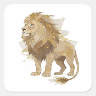 Radiant Silver LION KING Autocollant Art