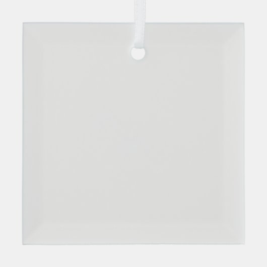 Radiant Snowflakes Aangepaste kerstversiering Glas Ornament (Achterkant)